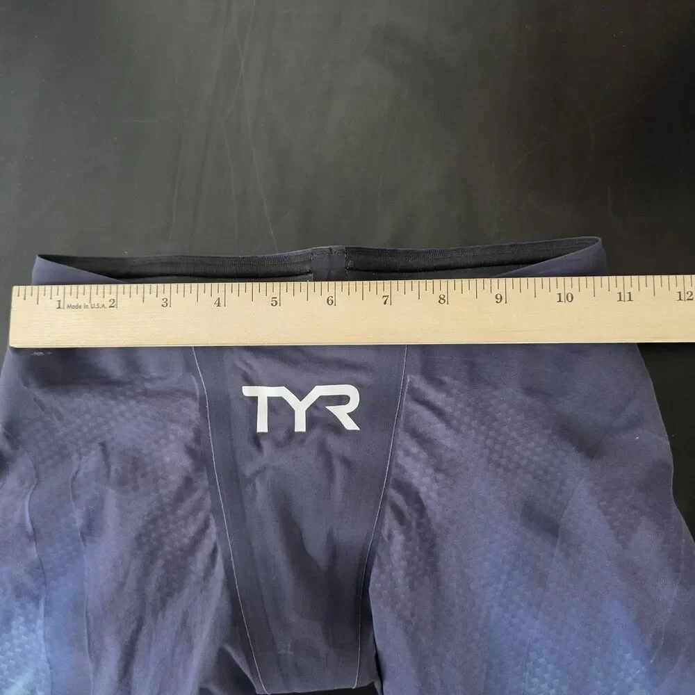 TYR VENZO Men's Lightweight Jammer Size 22 Lime Navy